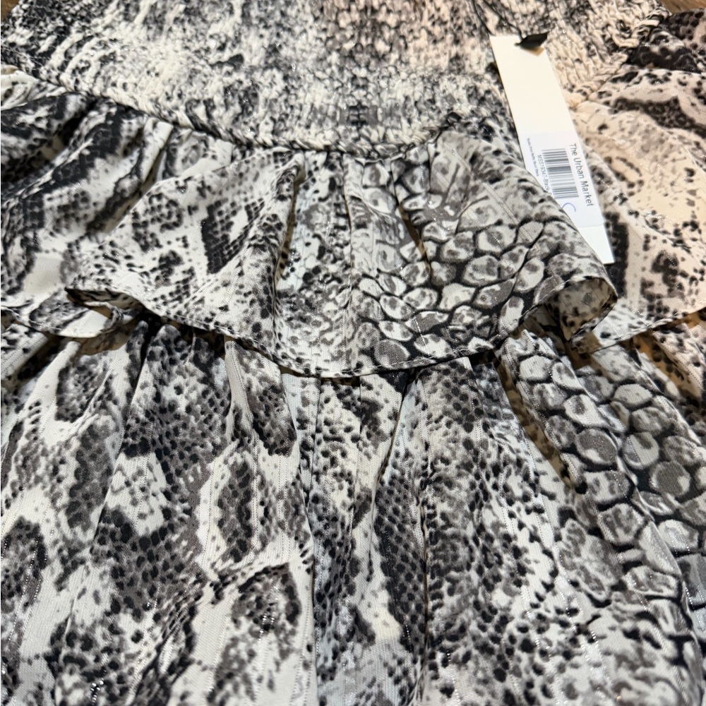 Mustard Seed Snake Print Ruffle Skort - Picture 2 of 6